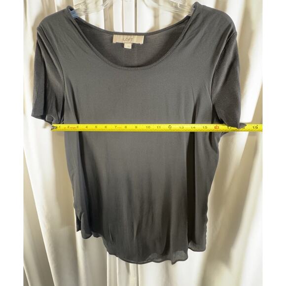 Ann Taylor LOFT Short Sleeves Media T Shirt Blue S Minimalist 72-36 - Picture 4 of 13